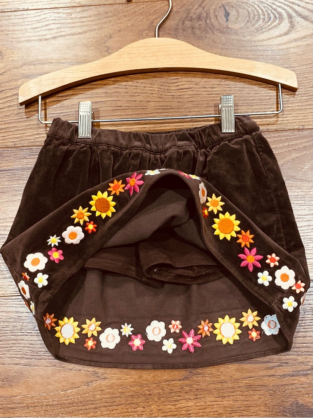 Gymboree Girls âHappy Harvestâ 3-piece Ivory & Brown Squirrel Skort Set Size 5T - Picture 11 of 16